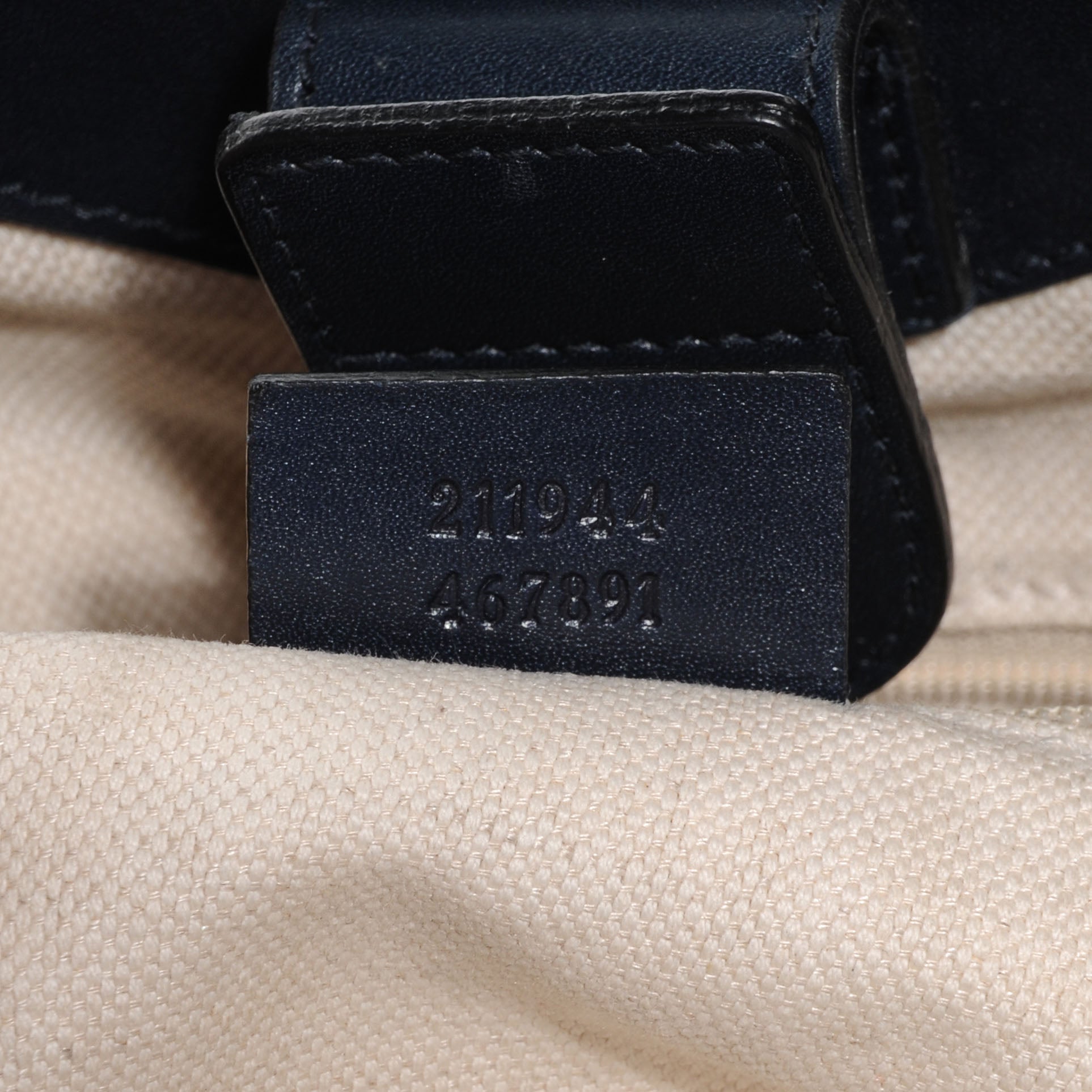 Gucci Monogram Medium Sukey Tote Navy 7 of 7
