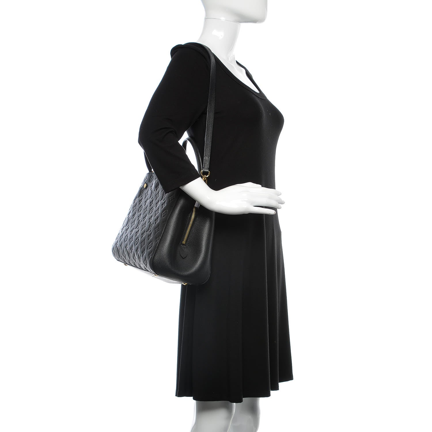 Louis Vuitton Empreinte Montaigne MM Black 2 of 11