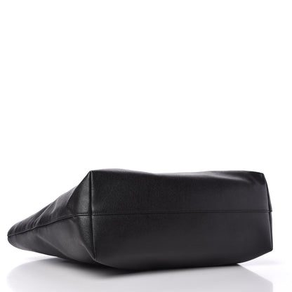Fendi Vitello Elite Cuoio Monster Buggies Medium Roll Tote Black Multicolor Blue Cobalto 4 of 10
