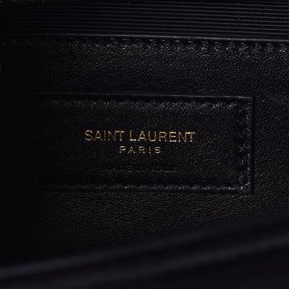 Saint Laurent Velvet Classic Monogram Cassandre Tassel Clutch Black 7 of 7