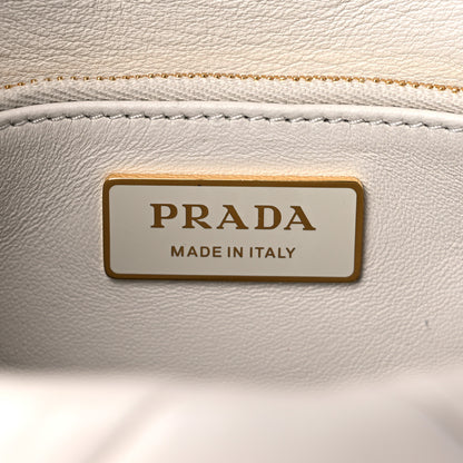 Prada Nappa Metal Quilted Small Patchwork System Flap Bag White 5 of 8