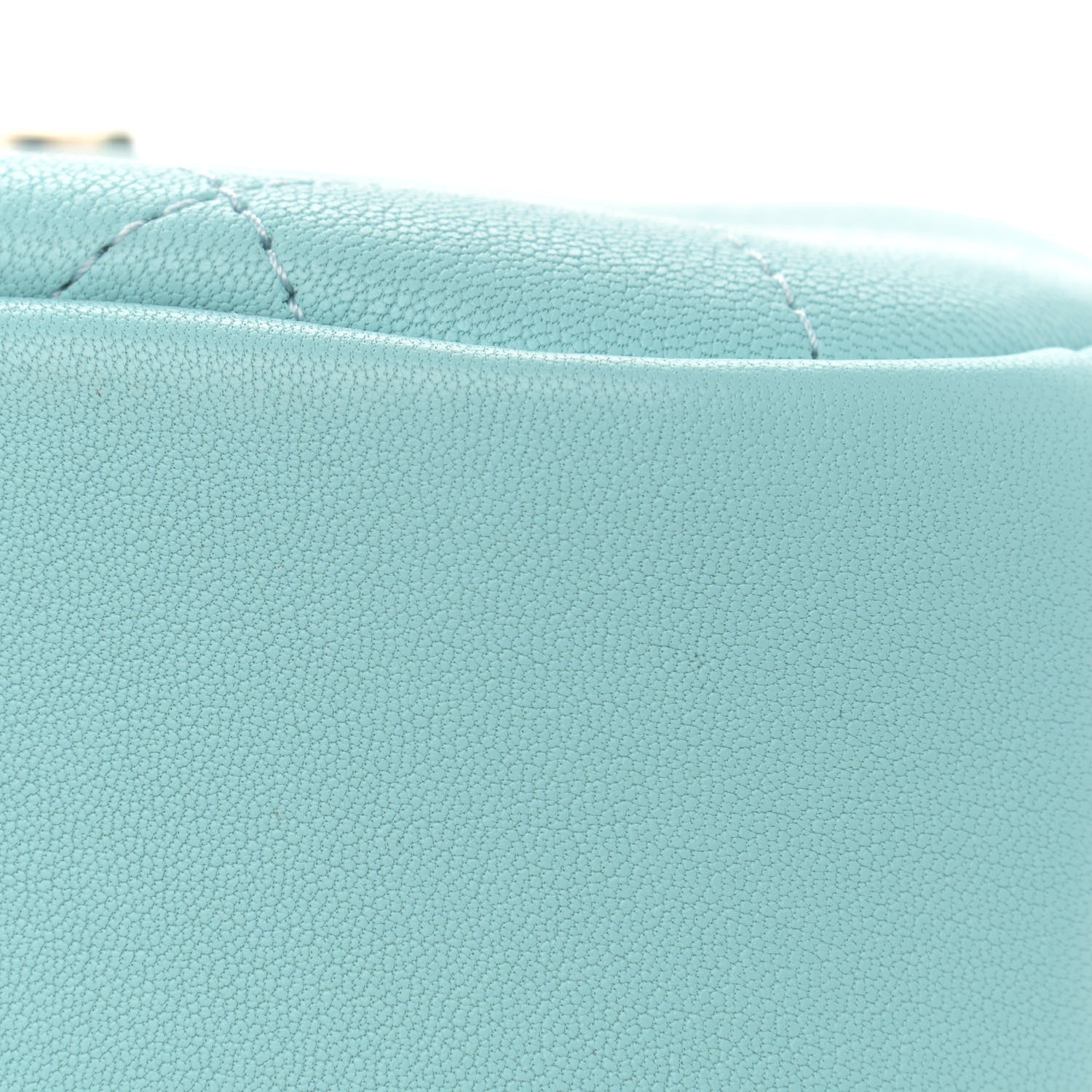 Chanel Goatskin Quilted Small Casual Trip Camera Case Light Blue 11 of 14