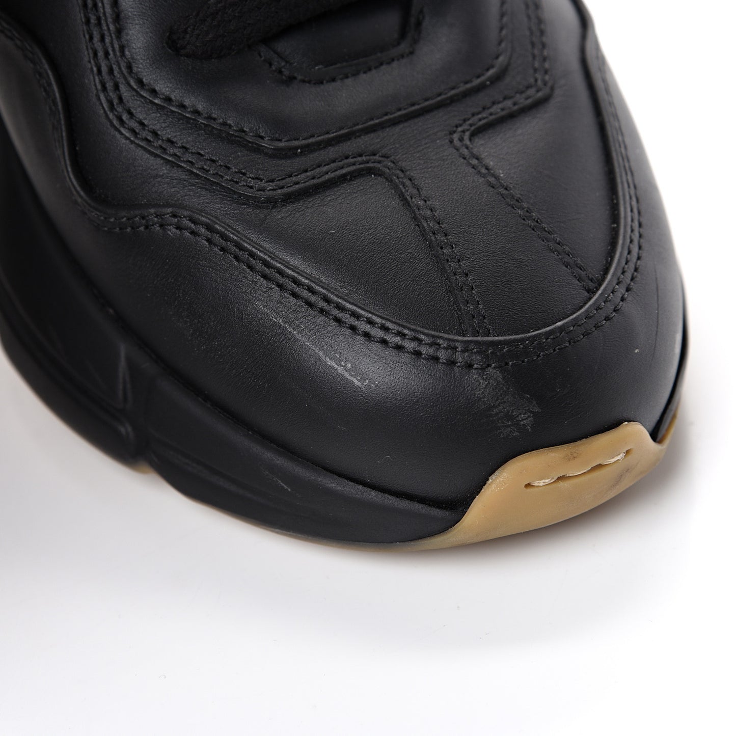 X SEGA Calfskin Logo Mens Rhyton Sneakers 8 Black