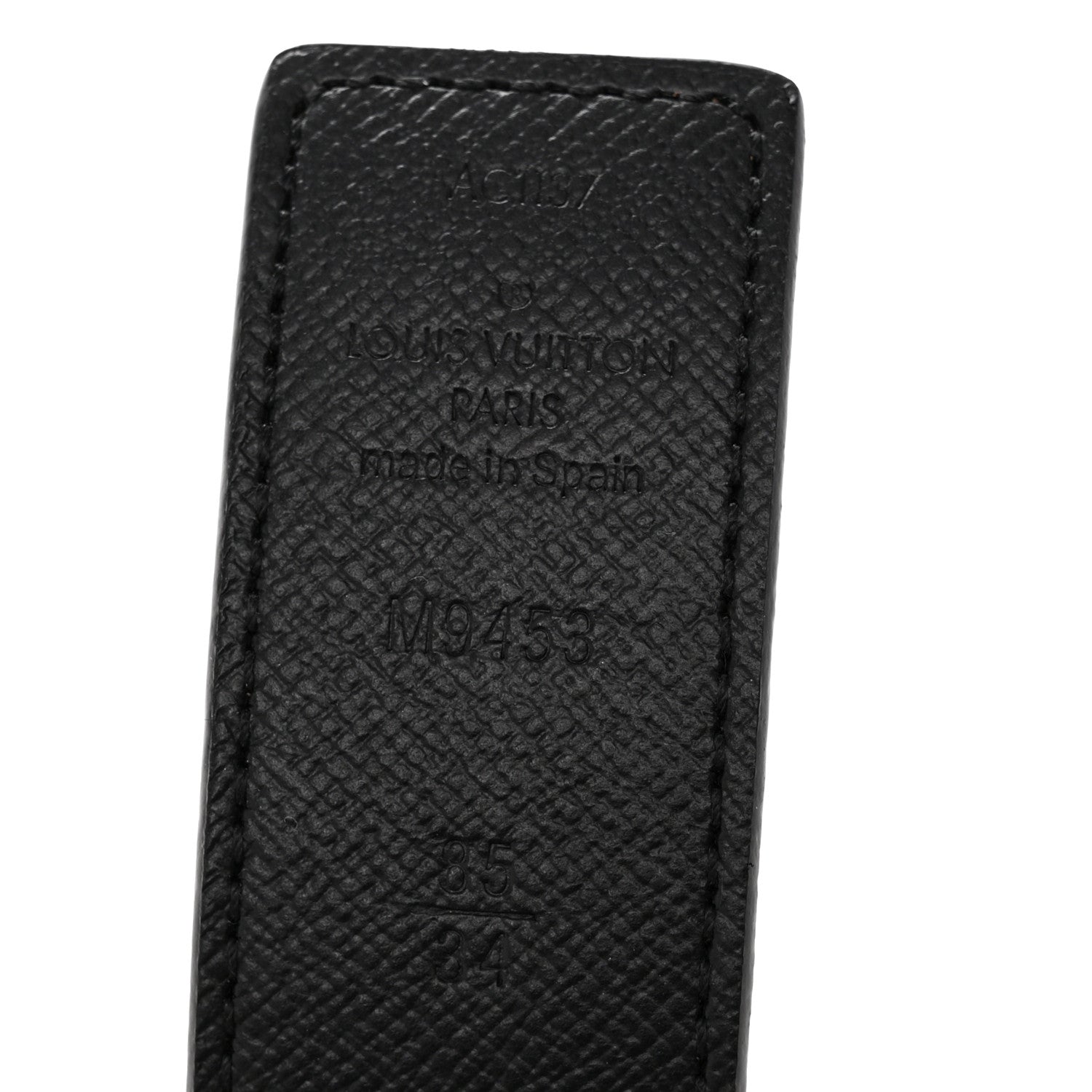 Louis Vuitton Calfskin Monogram 30mm LV Initiales Reversible Belt 85 34 Black 5 of 9