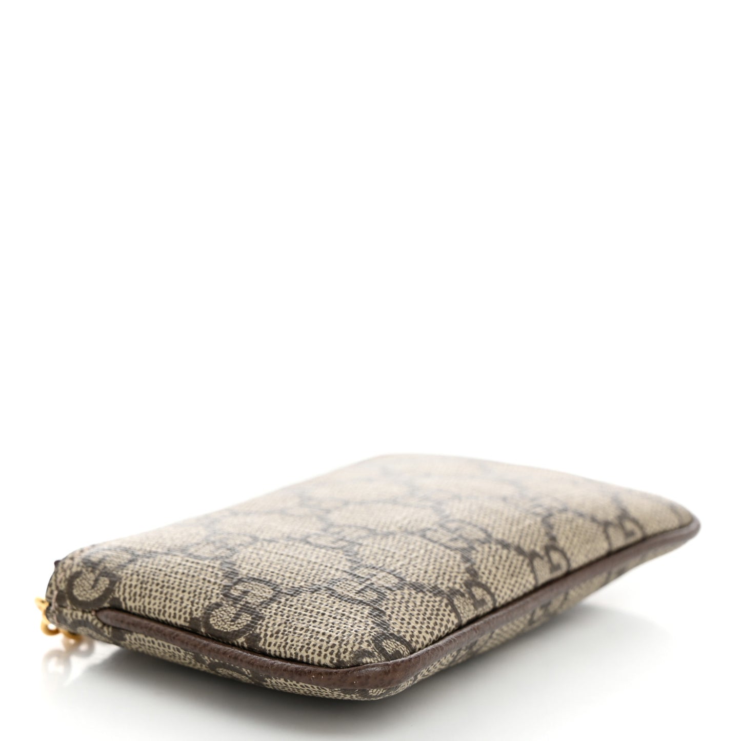 GG Supreme Monogram Key Case Brown