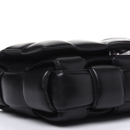 Bottega Veneta Lambskin Maxi Intreccio Padded Chain Cassette Crossbody Bag Black 13 of 14
