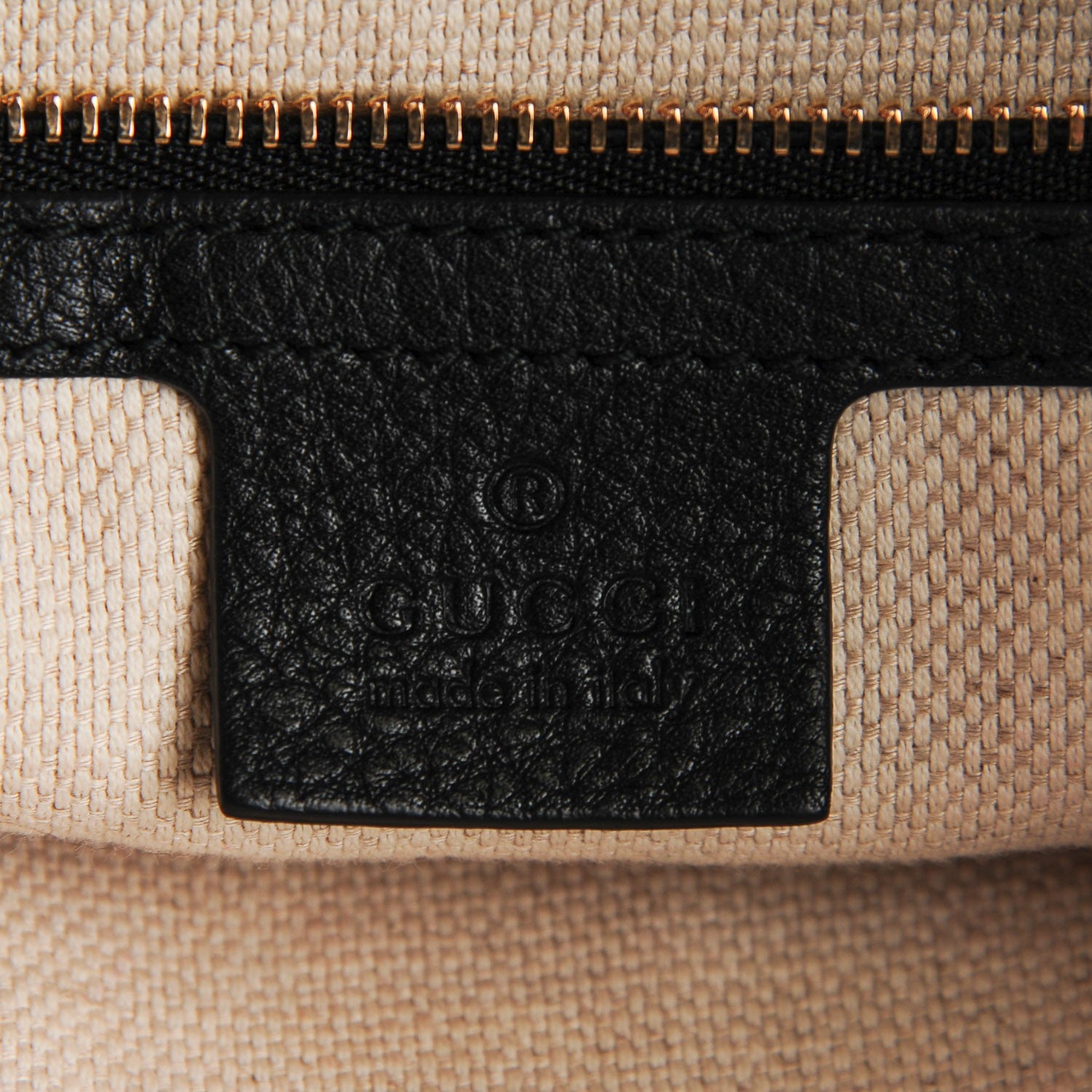 Gucci Pebbled Calfskin Medium Soho Chain Shoulder Bag Black 5 of 7