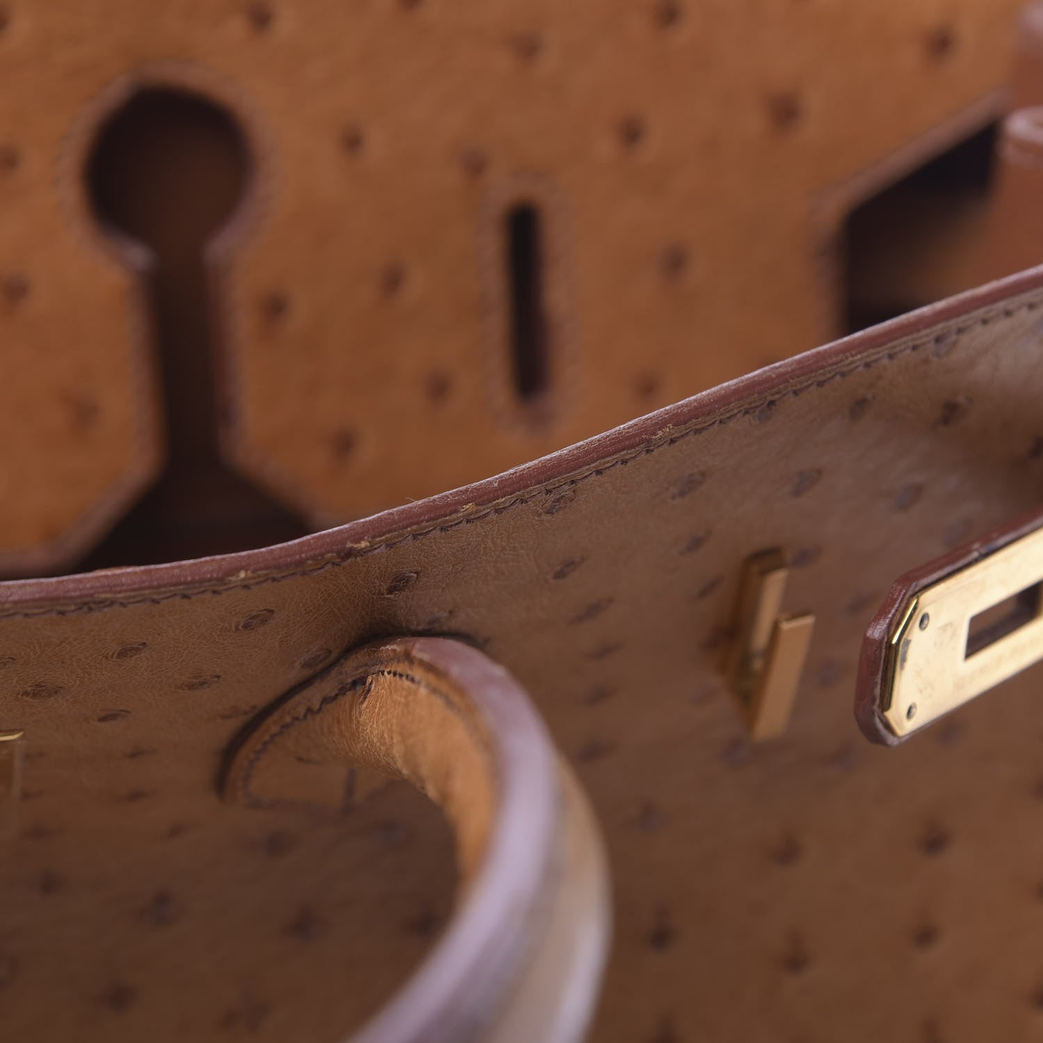 Hermes Ostrich Birkin 35 Gold 15 of 25
