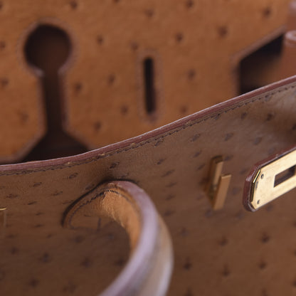 Hermes Ostrich Birkin 35 Gold 15 of 25