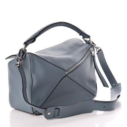 Loewe Calfskin Puzzle Bag Stone Blue 3 of 8