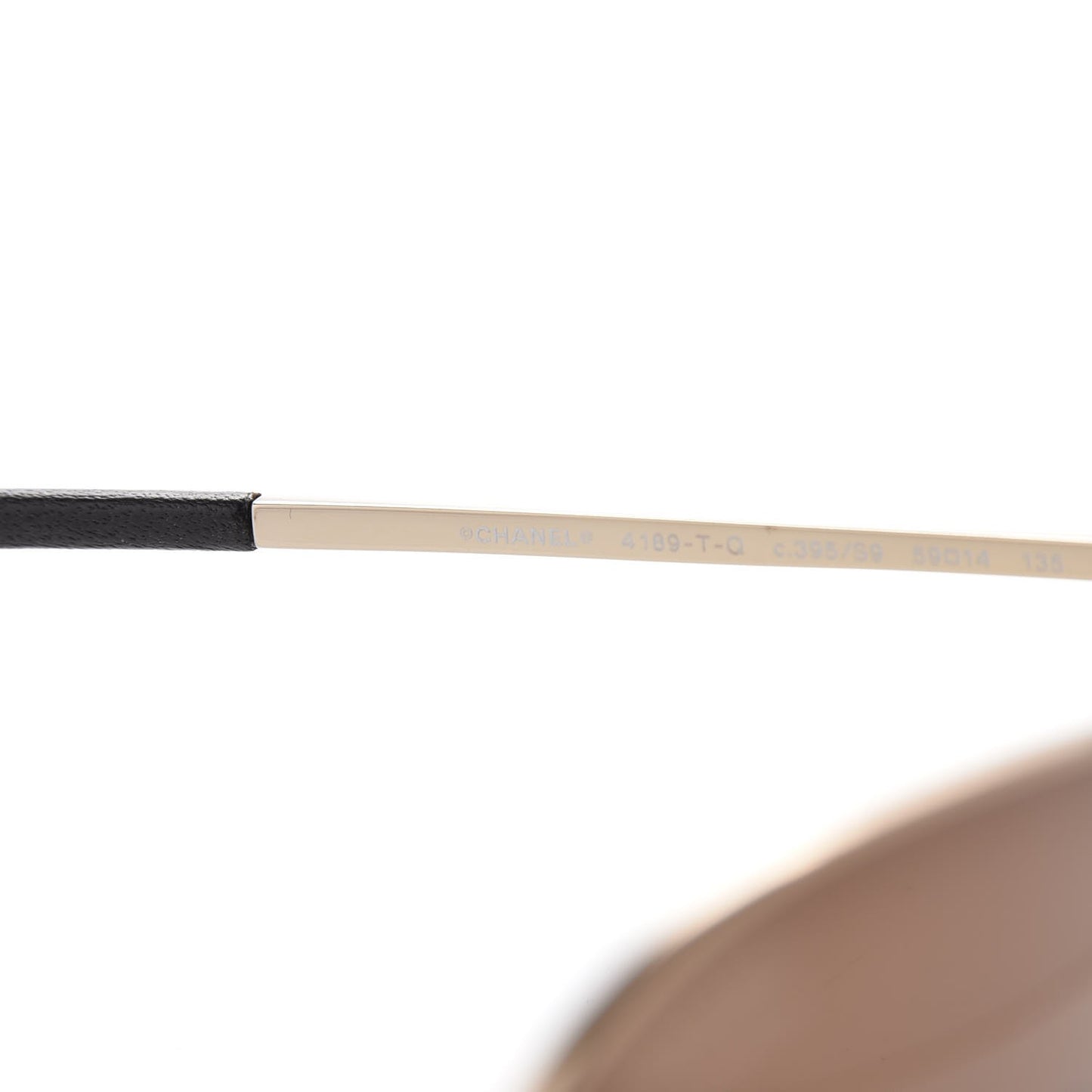 Polarized CC Aviator Sunglasses 4189-T-Q Pale Gold