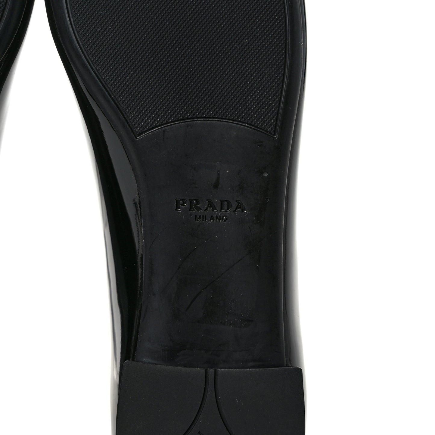 Patent Triangle Ballerina Flats 39.5 Black 37 Black