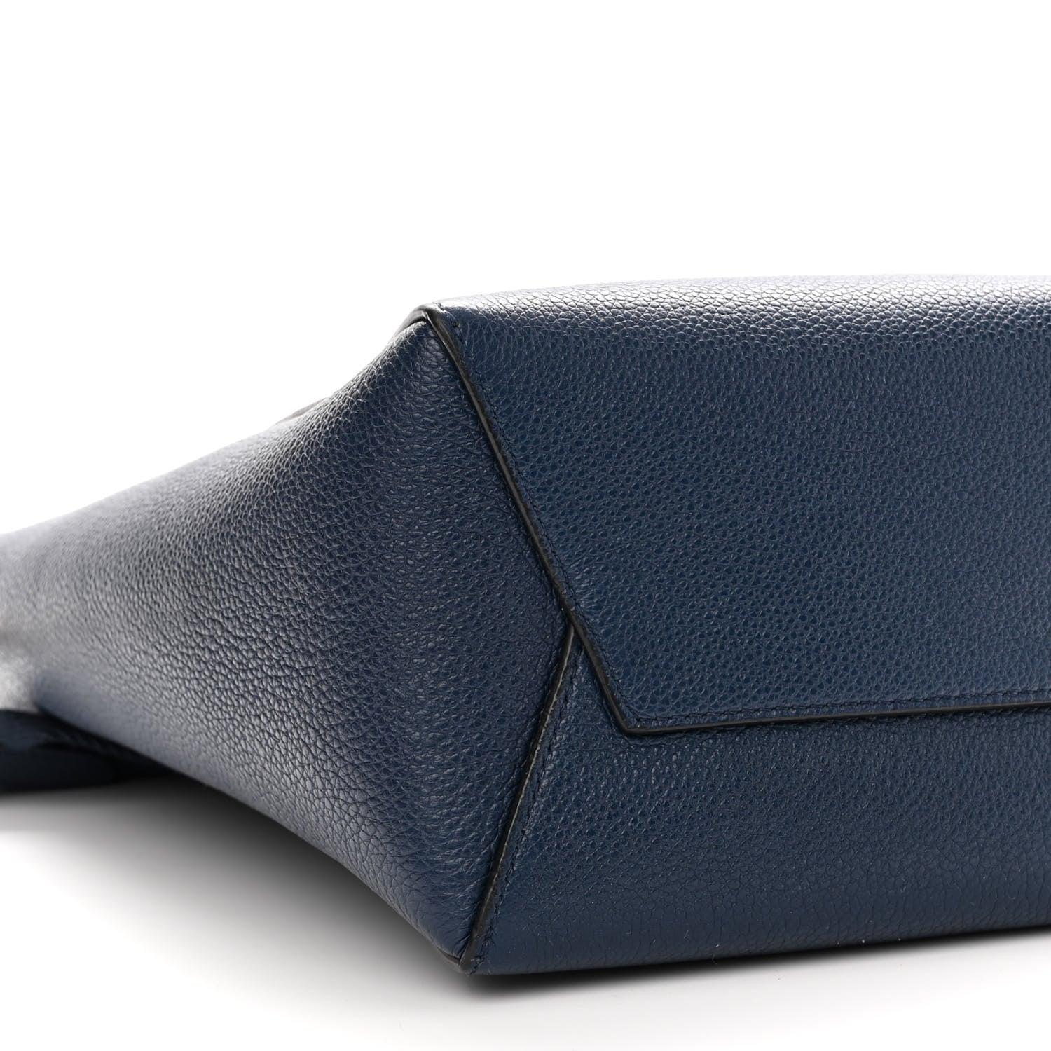 Celine Soft Grained Calfskin Small Sangle Bucket Bag Navy 8 of 9