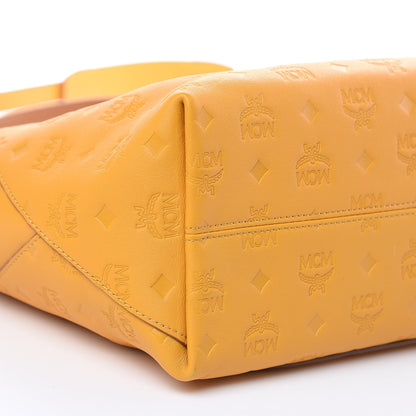 MCM Calfskin Ottomar Monogram Medium Klara Hobo Golden Mango 8 of 10