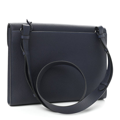 Hermes Togo Sac A Depeches 29 Messenger Bag Bleu Nuit 3 of 9