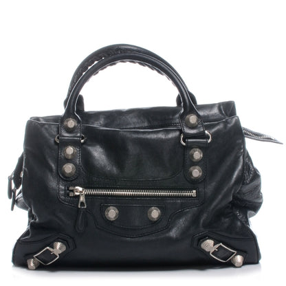 Balenciaga Agneau Giant 21 Silver Hardware Mid Day Black 1 of 9