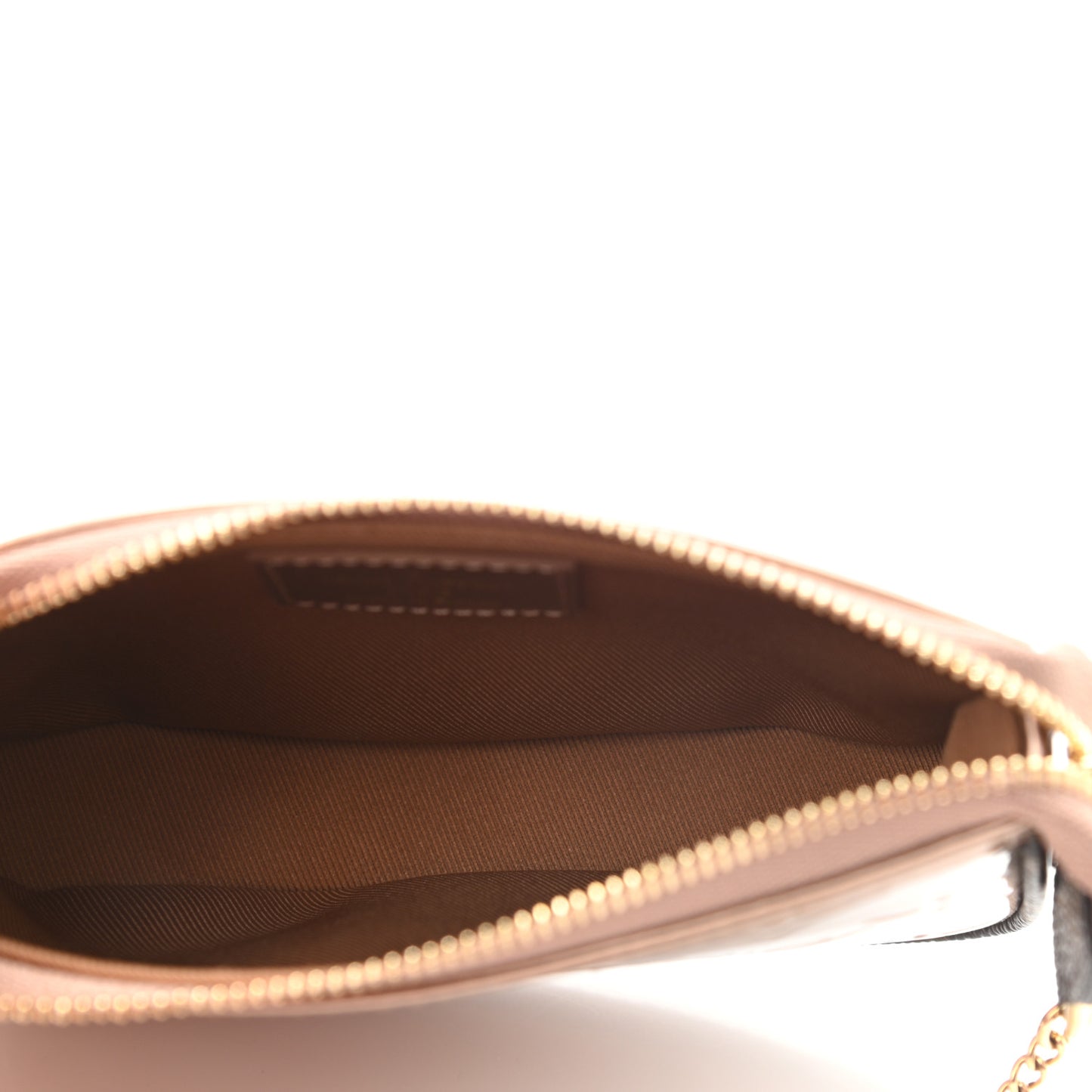 Metallic Vernis Mini Pochette Accessories Rose Gold