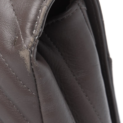 Chanel Calfskin Chevron Quilted Small Statement Flap Khaki 19 of 20