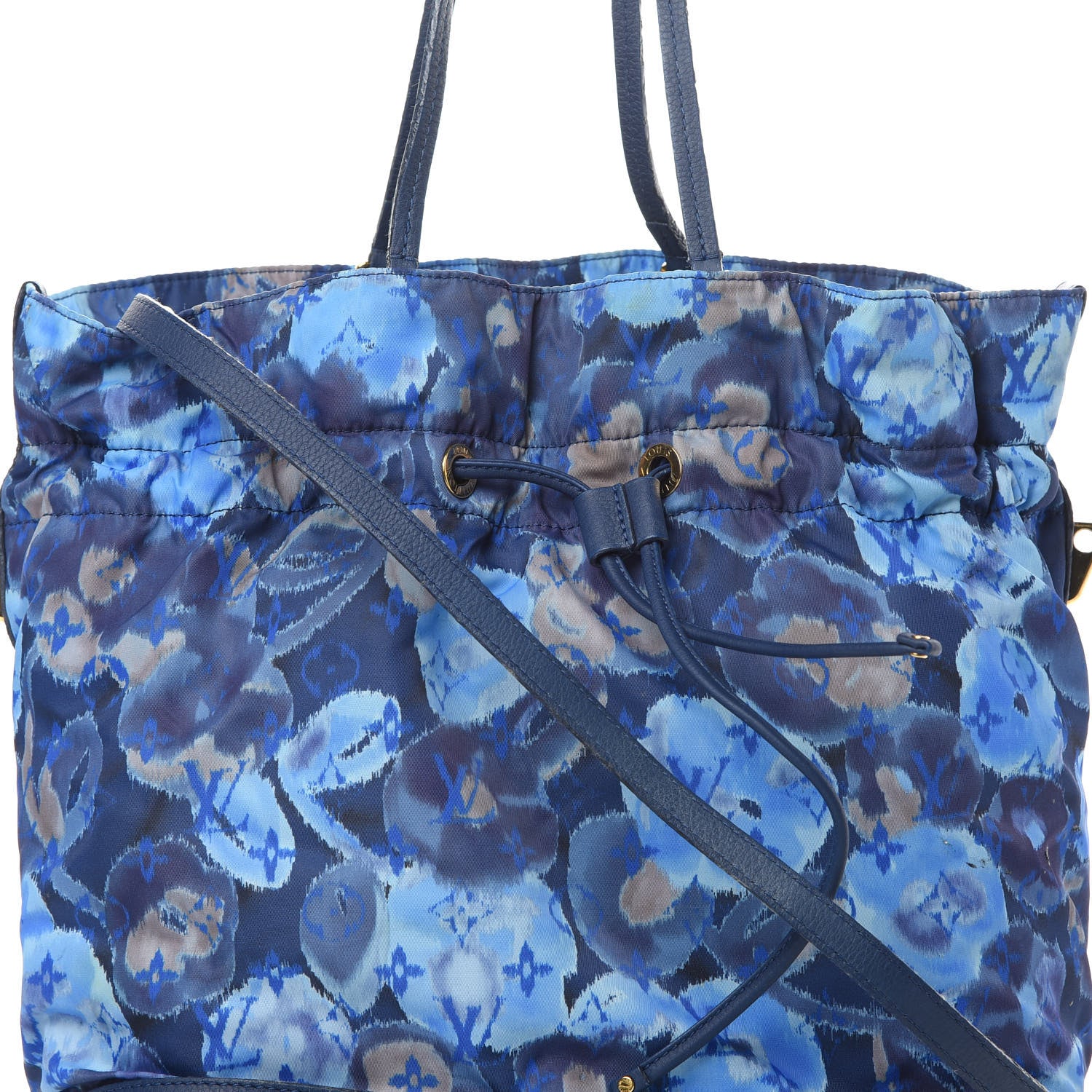 Louis Vuitton Nylon Monogram Ikat Noefull MM Grand Blue 8 of 22