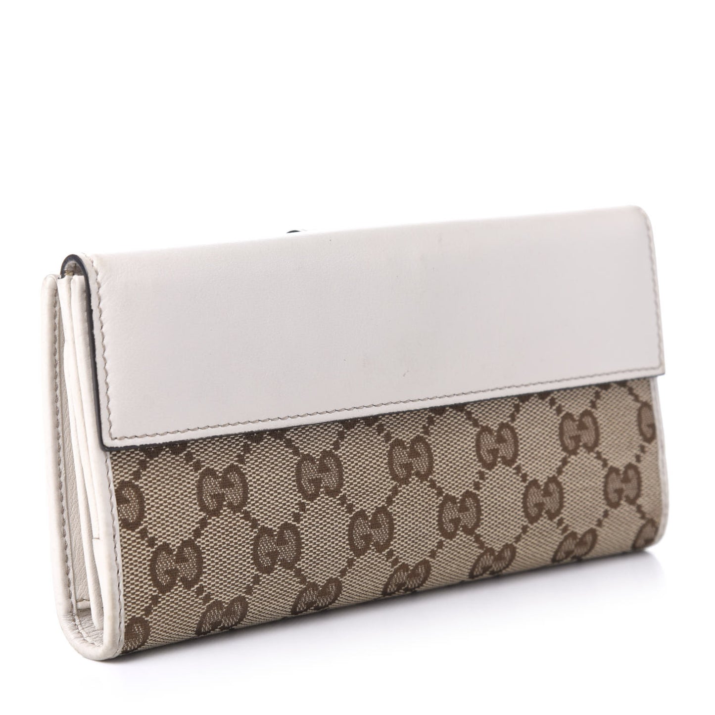 Monogram Heart Continental Wallet Off White