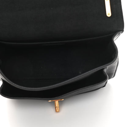 Louis Vuitton Grained Calfskin Lockme Chain Bag PM Black 5 of 13