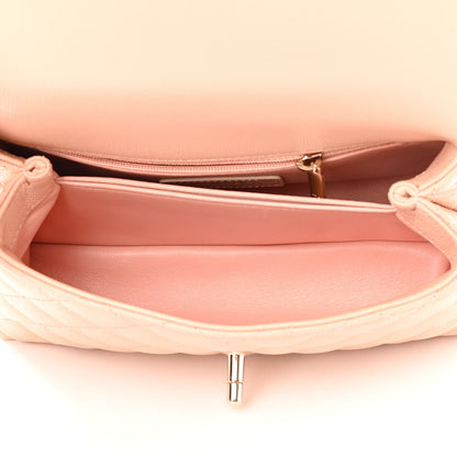 Chanel Caviar Quilted Mini Coco Handle Flap Light Pink 4 of 10