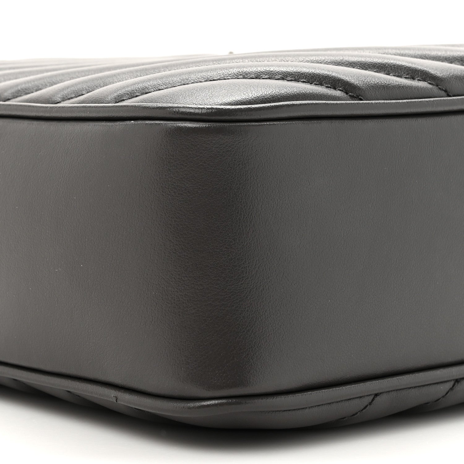 Saint Laurent Calfskin Matelasse Monogram Lou Camera Bag Dark Smog 11 of 12