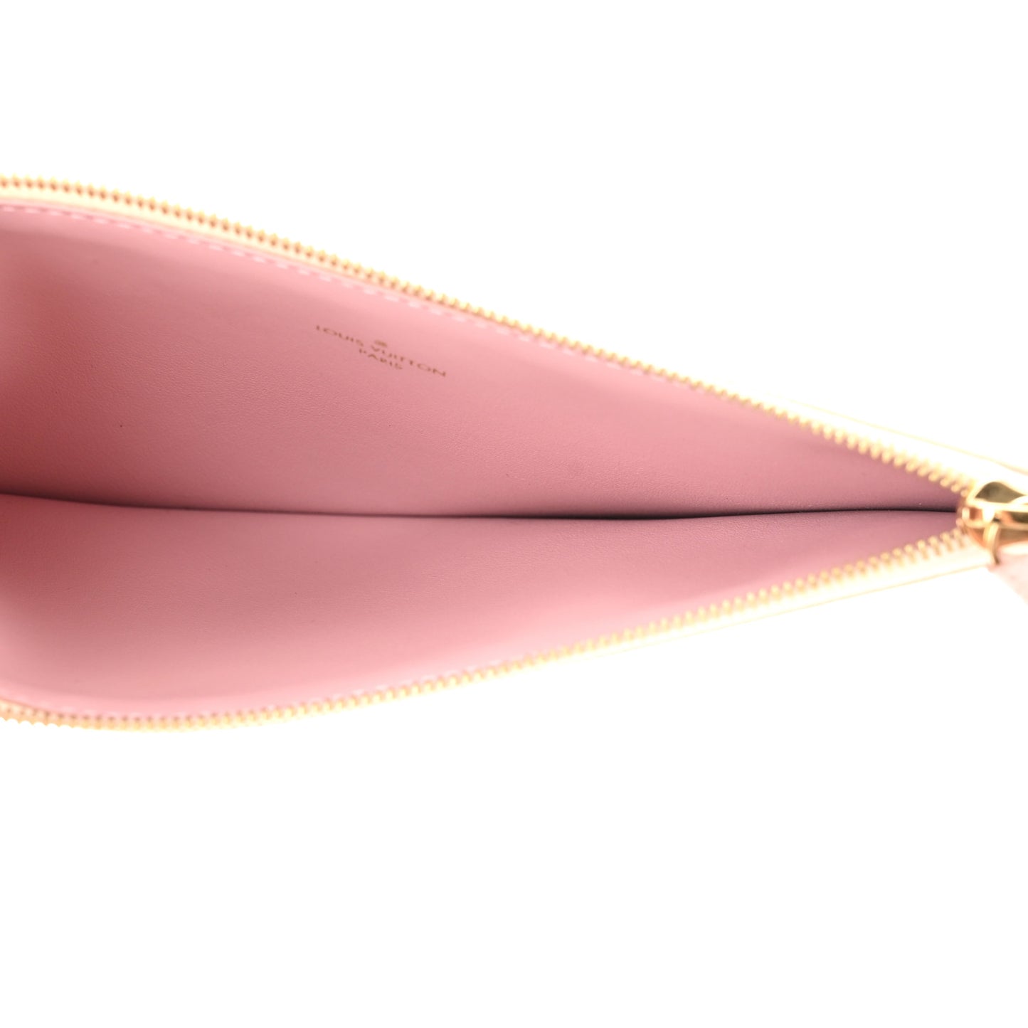 Damier Azur Pochette Felicie Chain Wallet Rose Ballerine