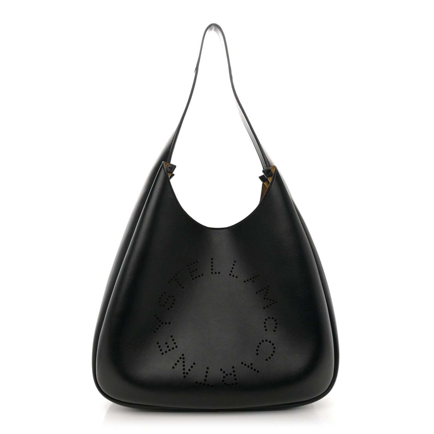 Eco Alter Nappa Perforated Slouchy Hobo Tote Black