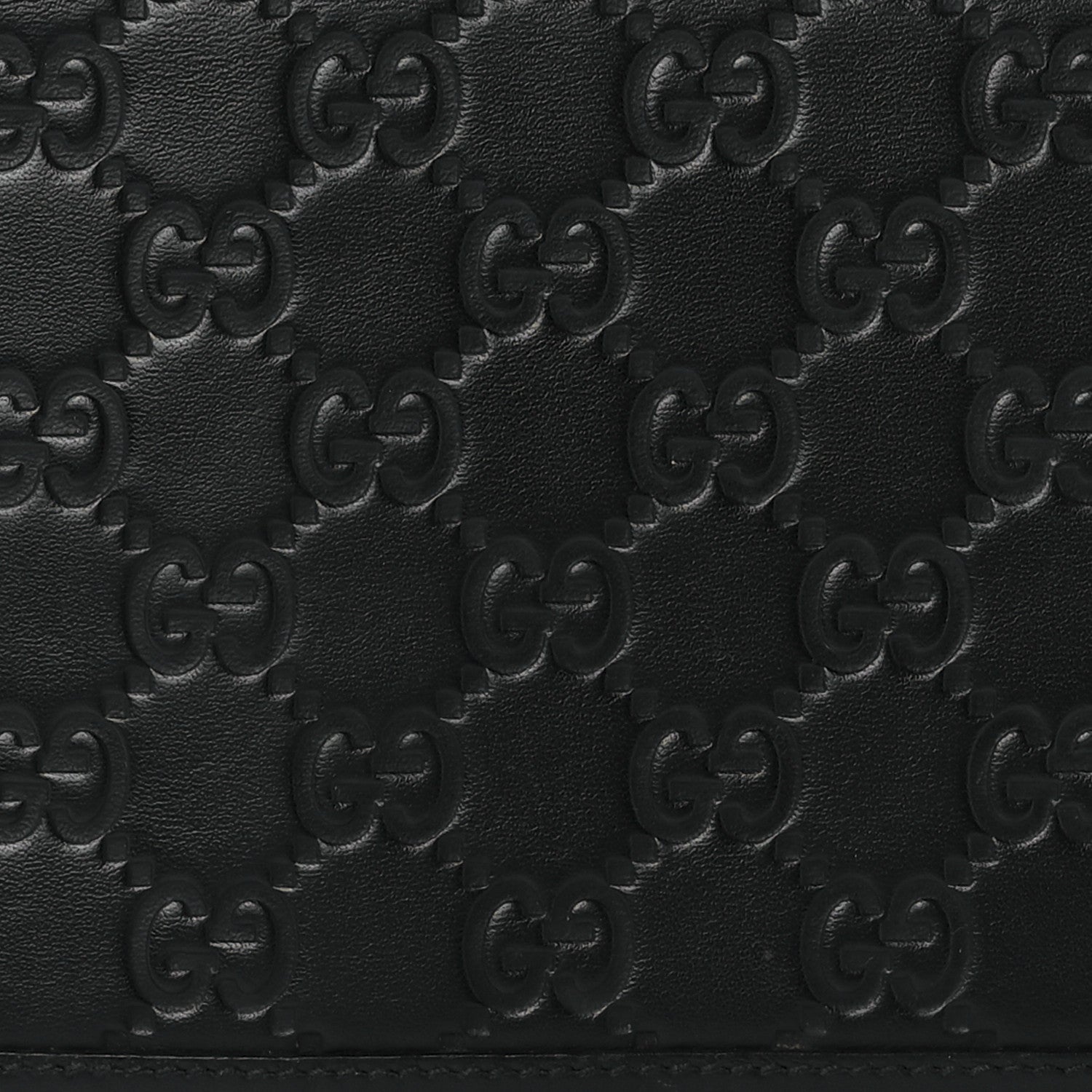 Gucci Guccissima Signature Travel Document Case Black 8 of 12