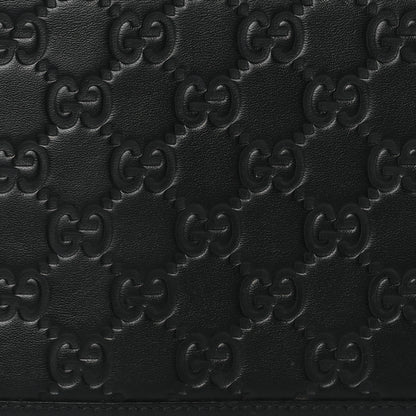 Gucci Guccissima Signature Travel Document Case Black 8 of 12