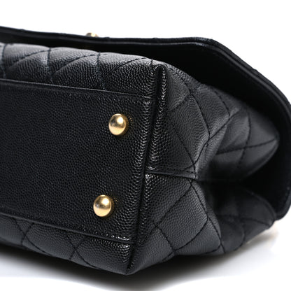 Chanel Caviar Quilted Mini Coco Chain Handle Flap Black 9 of 9