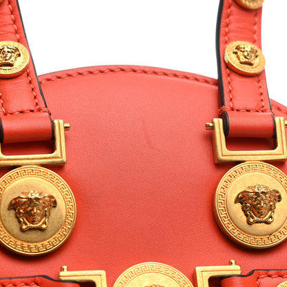 Versace Calfskin Small Medallion Tribute Bowling Bag Orange 13 of 13