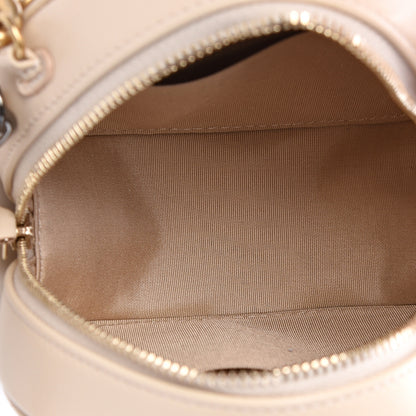 Chanel Lambskin Quilted 19 Round Clutch With Chain Beige 4 of 9