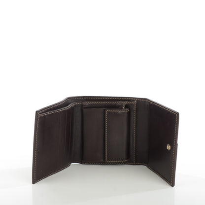 Gucci Monogram Britt Tri Fold Wallet Dark Brown 5 of 7