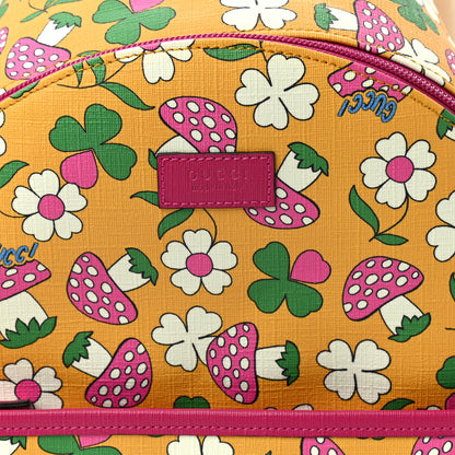 Gucci Canvas Childrens Flower Mushroom Print Backpack 9 of 12