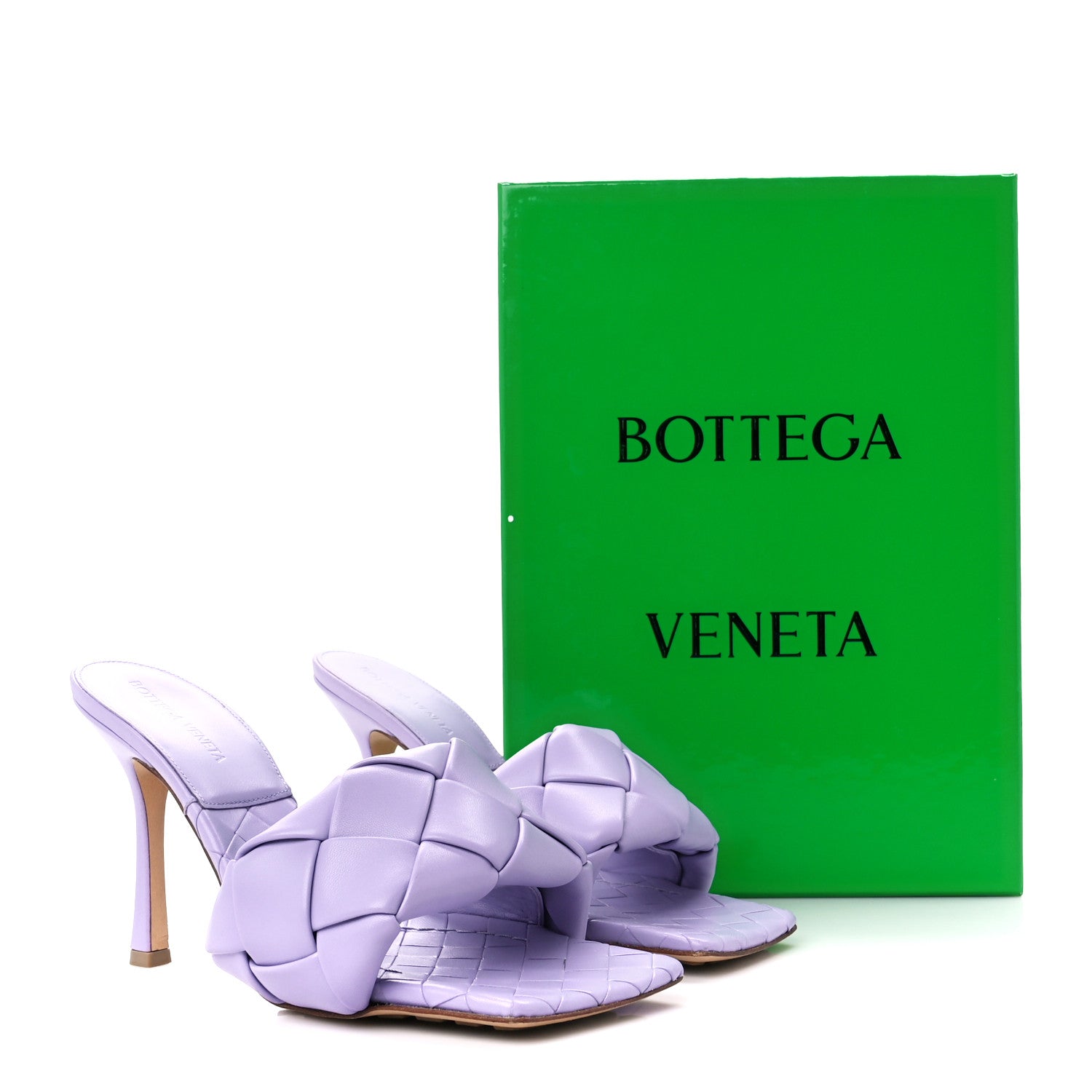 Bottega Veneta Nappa Maxi Intrecciato Lido Mule Sandals 39.5 Wisteria 8 of 8