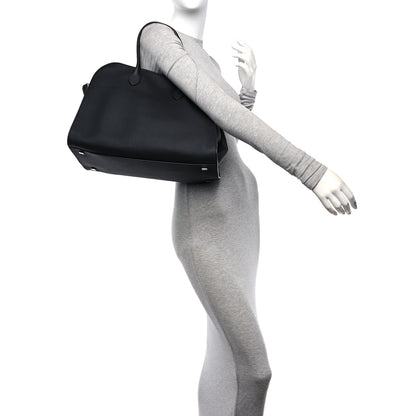 The Row Matte Grained Calfskin Soft Margaux 15 Black 2 of 9