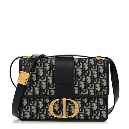 Christian Dior Oblique 30 Montaigne Flap Bag Blue 1 of 10
