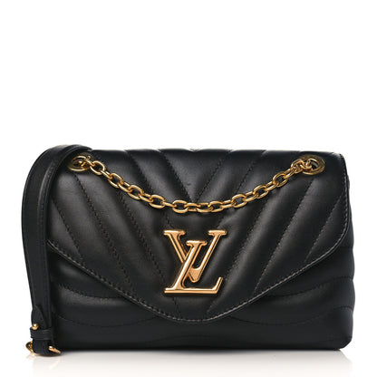 Louis Vuitton Calfskin LV New Wave Chain Bag Black 1 of 8