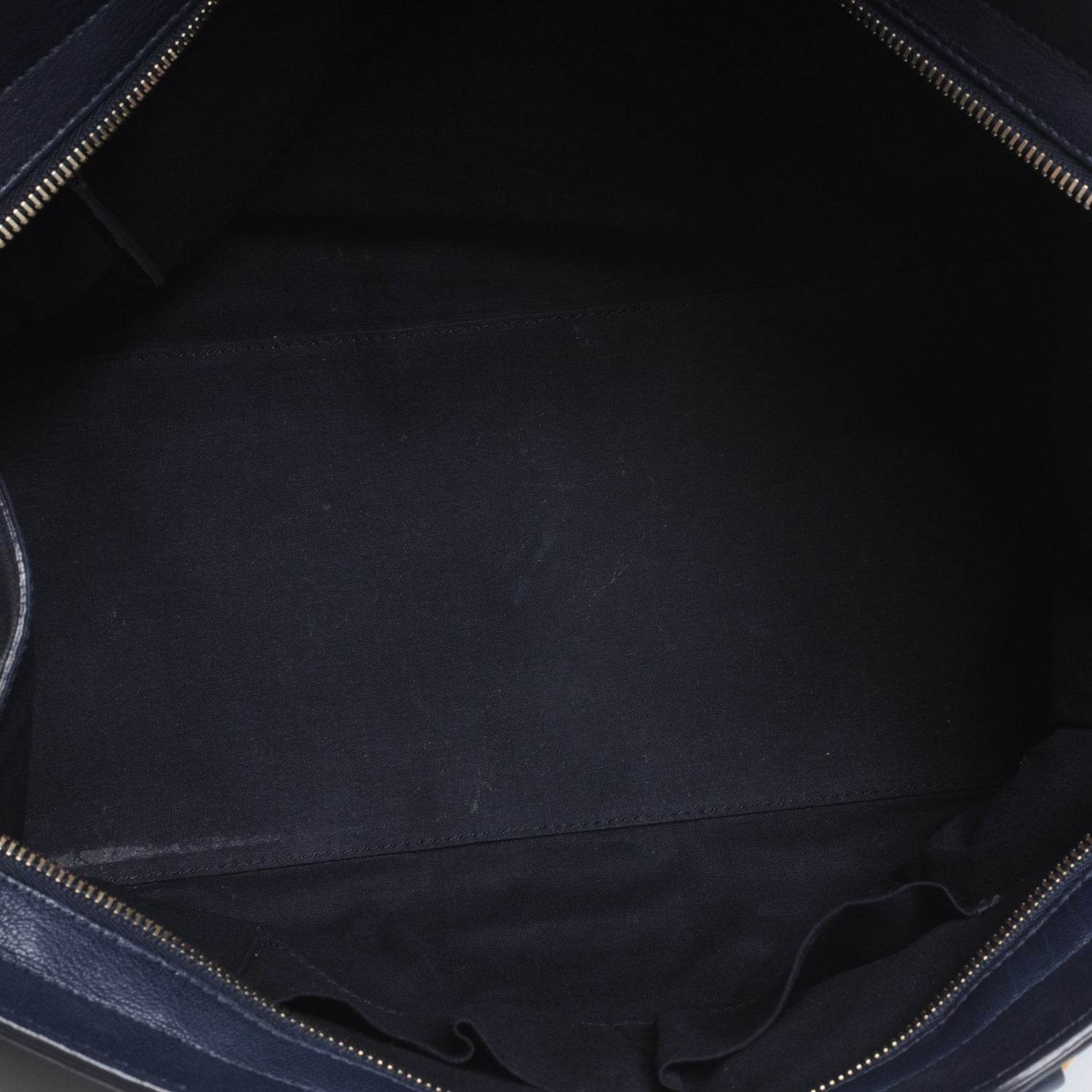 Saint Laurent Leather Medium Cabas Chyc Navy 5 of 7