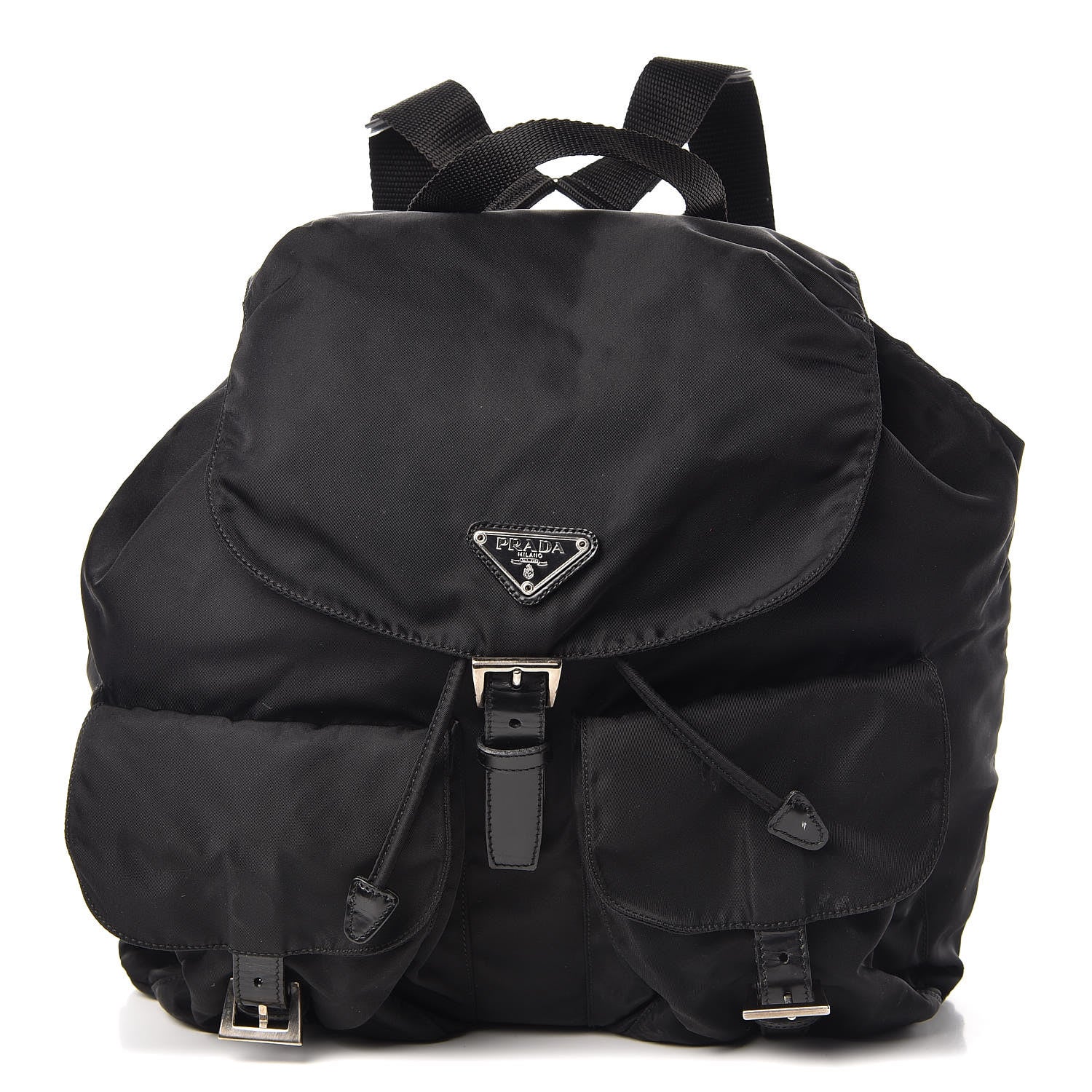 Prada Nylon Vela Medium Backpack Black 1 of 10