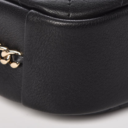 Chanel Goatskin Quilted Large Casual Trip Camera Case Bag Black 8 of 10
