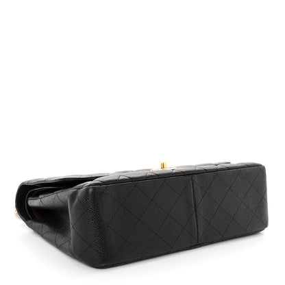 Chanel Caviar Quilted Jumbo Double Flap Black 4 of 10