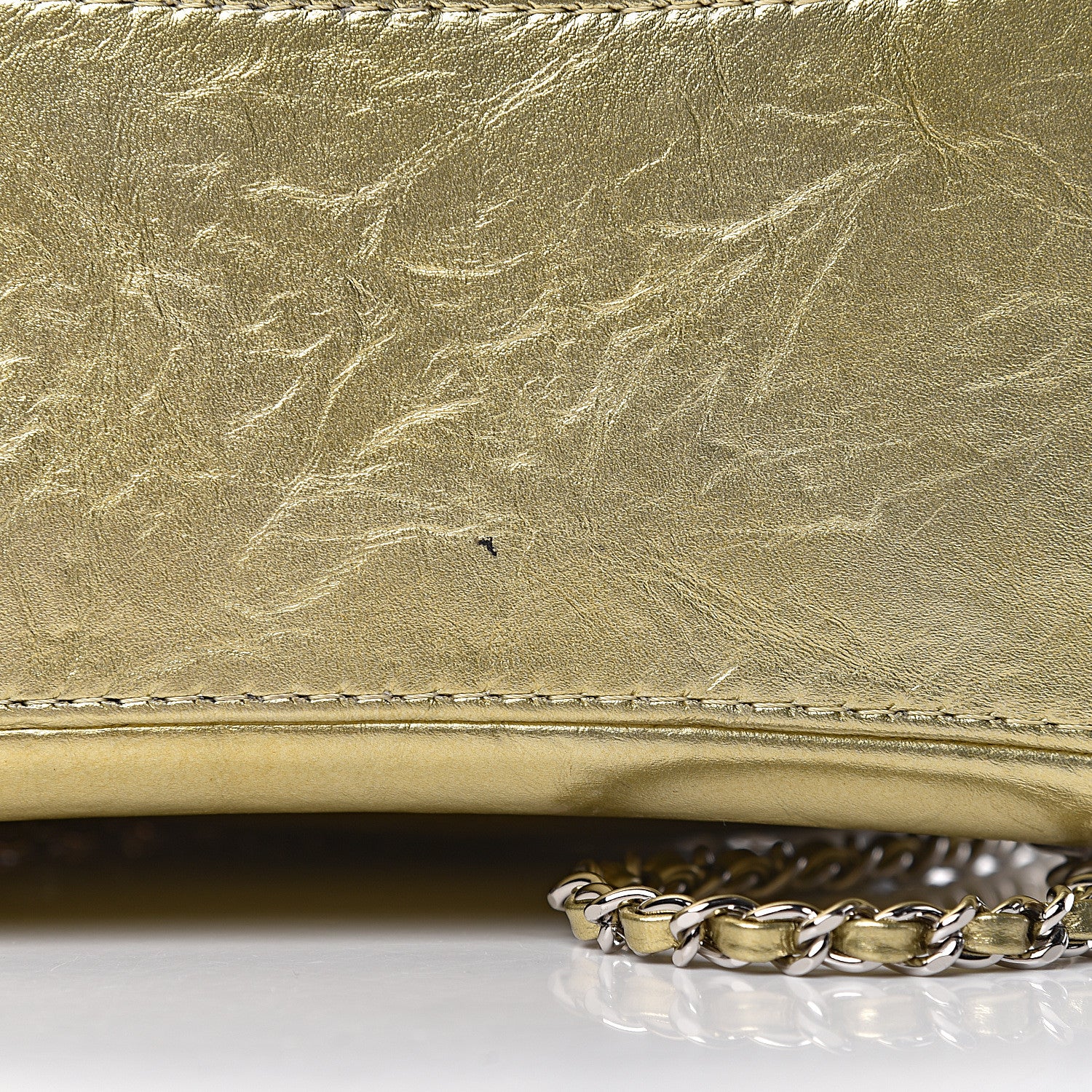 Chanel Metallic Aged Calfskin Quilted Gabrielle Backpack Gold 11 of 11