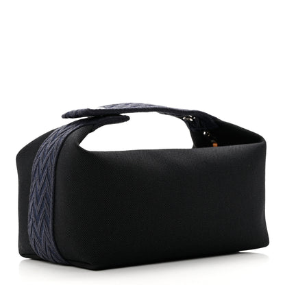 Hermes Canvas Small Bride-A-Brac Pouch Black Bleu Nuit 3 of 7