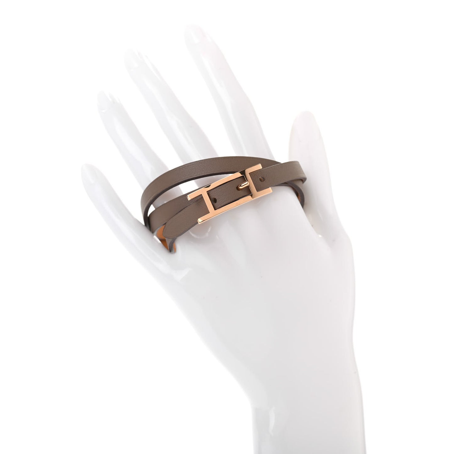 Swift Hapi 3 MM Triple Tour Wrap Bracelet T2 Etoupe