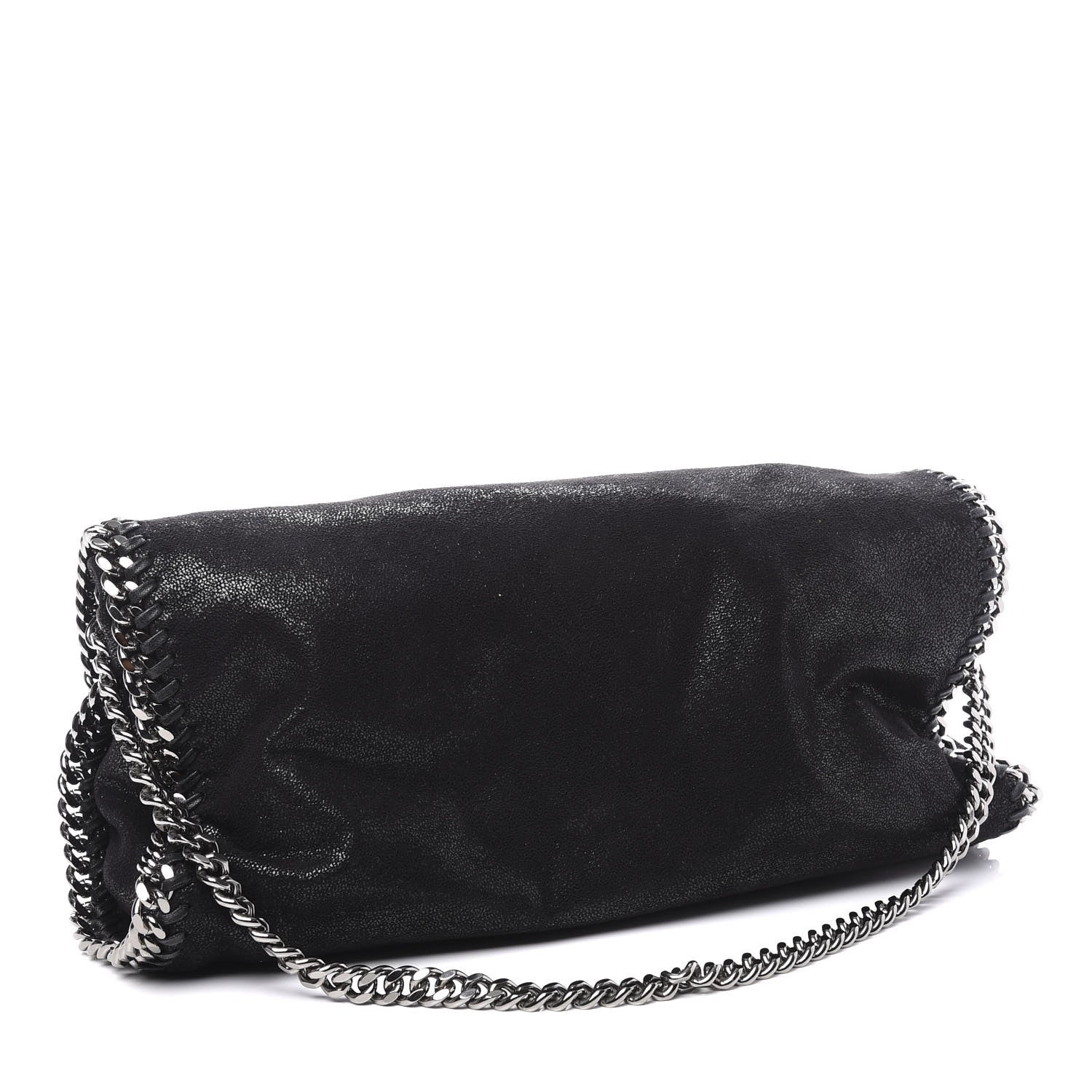 Stella McCartney Shaggy Deer Falabella Fold Over Tote Black 2 of 10