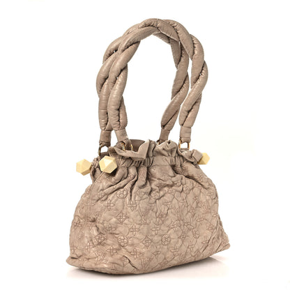 FASHIONPHILE Lambskin Olympe Stratus PM Ecru 3 of 10