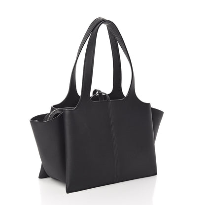 Celine Baby Grained Calfskin Small Tri-Fold Bag Black 3 of 10